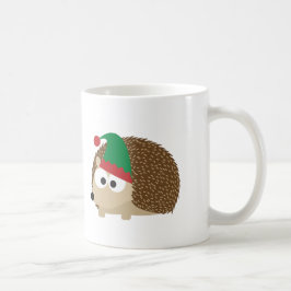 schattige egel kerstmis Elf Koffiemok