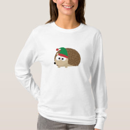 schattige egel kerstmis Elf T-shirt