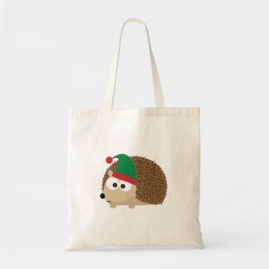schattige egel kerstmis Elf Tote Bag (Voorkant)
