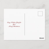 Schattige egel Kerstmis knus bos Briefkaart (Achterkant)