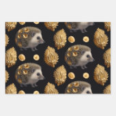 Schattige egel kleurrijk inpakpapier (Voorkant 3)