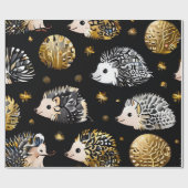 Schattige egel kleurrijk inpakpapier. egel cadeaupapier (Vlak)