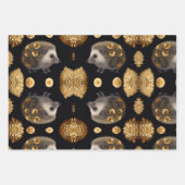 Schattige egel kleurrijk inpakpapier vel (Voorkant)