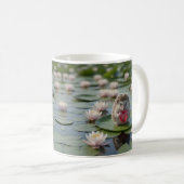Schattige egel met robijnen hart koffiemok (Voorkant rechts)