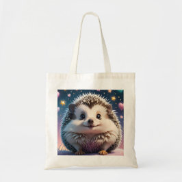 Schattige egel met sterren en harten tote bag
