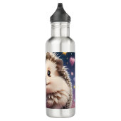 Schattige egel met sterren en harten waterfles (Rechts)