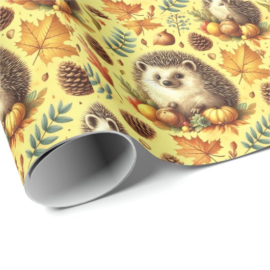 Schattige egel naadloos patroon cadeaupapier (Rol Hoek)