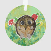 Schattige egel ornament (achterkant)