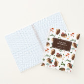 Schattige egel paddenstoelen bos bosdier notitieboek (Binnen)