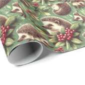 Schattige  egel patroon cadeaupapier (Rol Hoek)