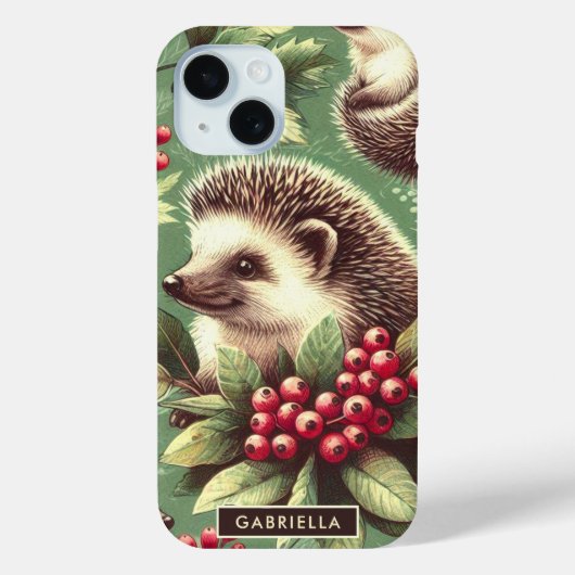 Schattige egel patroon Case-Mate iPhone case (Achterkant)