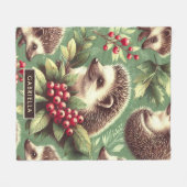 Schattige  egel patroon fleece deken (Voorkant (Horizontaal))