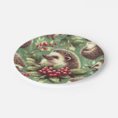 Schattige  egel patroon papieren bordje (Gekanteld)