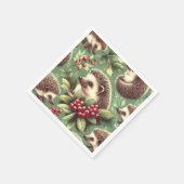 Schattige egel patroon servet (Hoek)