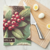 Schattige  egel patroon theedoek (Quarter Fold)