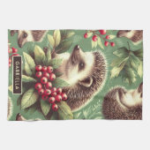 Schattige  egel patroon theedoek (Horizontaal)