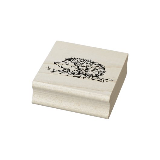 Schattige egel rubberstempel (Stempel)