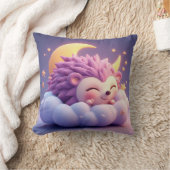 Schattige egel slapen op een wolk kussen (Deken)