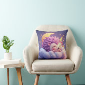 Schattige egel slapen op een wolk kussen (Stoel)