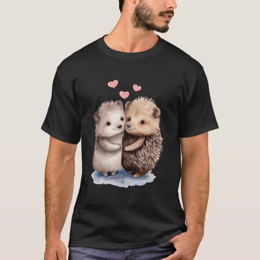 Schattige egel t-shirt (Voorkant)
