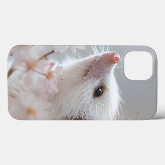 Schattige egel tussen de voorjaarsbloesems Case-Mate iPhone case (Achterkant (horizontaal))
