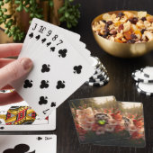 Schattige egel van augustus met peridot hart pokerkaarten (Insitu)