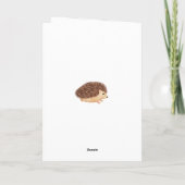 Schattige Egelmushroomen Bosdier Kaart (Achterkant)