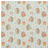 Schattige egels met kleine blaadjes blauw stof (Swatch)