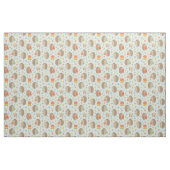 Schattige egels met kleine blaadjes blauw stof (Fat Quarter)