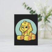 Schattige Egyptische Grote Sfinx Briefkaart (Staand voorkant)