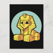 Schattige Egyptische Grote Sfinx Briefkaart (Voorkant)