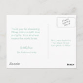 Schattige Ei Baby shower Dank u kaart (Achterkant)