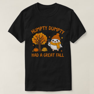 Schattige Ei Karakter Pompoen Herfst Herfst Illust T-shirt