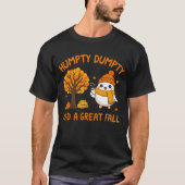 Schattige Ei Karakter Pompoen Herfst Herfst Illust T-shirt (Voorkant)