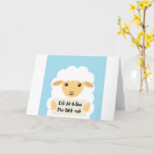 Schattige 'Eid Al Adha Mu-baa-rak'-wenskaart Kaart (Gele Bloem)