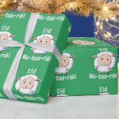 Schattige "Eid Mubarak" Schapen Grappige Kinderen  Cadeaupapier