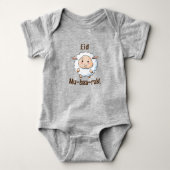 Schattige "Eid Mubarak" Sheep Funny Baby Bodysuit (Voorkant)