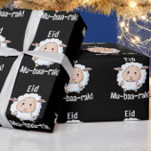 Schattige "Eid Mubarak" Sheep Funny Kinderen Cadeaupapier