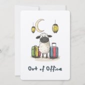 Schattige Eid-schaap op sabbatical | Buiten Kantoo Kaart (Voorkant)