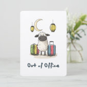Schattige Eid-schaap op sabbatical | Buiten Kantoo Kaart (Staand voorkant)
