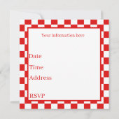 schattige eierbacon Breakfast party of table Kaart (Achterkant)