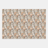 schattige eierschalen zeemkopparels betegeld inpakpapier vel (Voorkant 2)