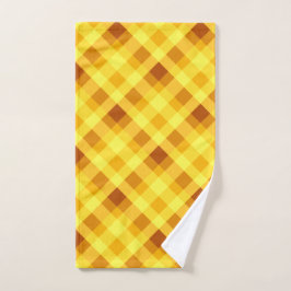 Schattige eigeel geel gepolijst handdoek