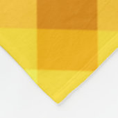 Schattige eigeel geel gepolijst medium fleece deke (Hoek)