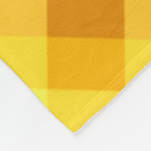 Schattige eigeel geel gepolijst medium fleece deke (Hoek)