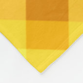 Schattige eigeel geel gepolijst medium fleece deke deken (Hoek)