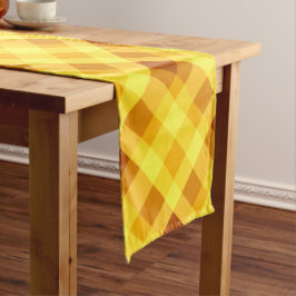 Schattige eigeel geel gepolijst medium tafel runne tafelloper