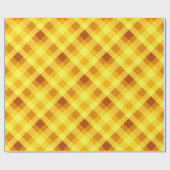 Schattige eigeel geel gepolijst wikkelpapier cadeaupapier (Vlak)