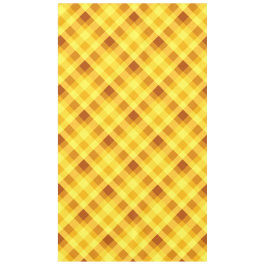 Schattige eigeel geel geruite grote tafelkleed (Voorkant)