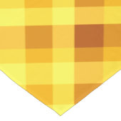 Schattige eigeel geel geruite kleine tafelloper (Hoek)